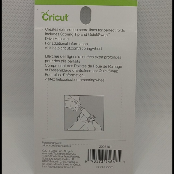 Cricut Scoring Wheel Tip + Drive Housing NIB - Picture 2 of 3
